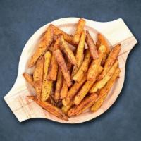 Seasoned Frizzles Samurai · Shoestring fries freshly fried and then topped with spices.