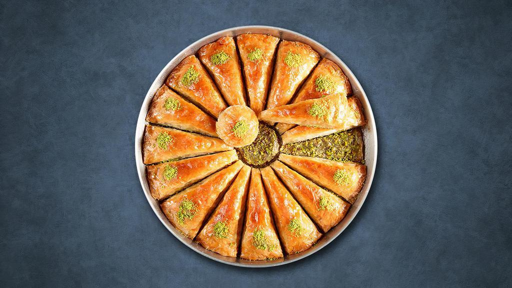 Boom Baklava · The traditional honey-soaked pastry which is filled with walnuts and almonds. A piece of delight that you’d never want to miss.