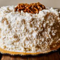 Balcarce Cake · Cream, Peaches, Dulce de Leche and Merengue (6 to 10 people=