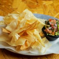 Yuca Chips & Guacomole · House made Chips with Guacamole & Pico de Gallo