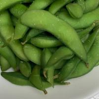 Edamame · Steamed young soybean sprinkle with sea salt.