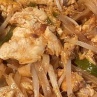 Pad Thai · Rice noodle, bean spout, scallion, peanut, egg, and crushed dried turnip.