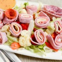 Antipasto Salad · Lettuce, Salami, Provolone, Ham, Pickled Vegetables.