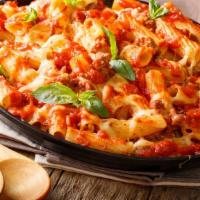 Baked Ziti · Served with soup or salad.