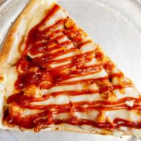 Bbq Pizzette · Chicken, BBQ sauce, and mozzarella