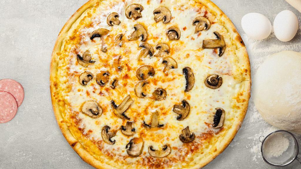 Such A Funghi Pizza · Our famous house made dough topped with red sauce, mushrooms, and our house cheese blend