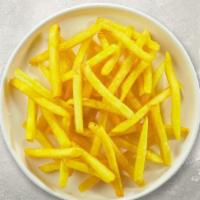 Fries And Shine · (Vegetarian) Idaho potato fries cooked until golden brown and garnished with salt.