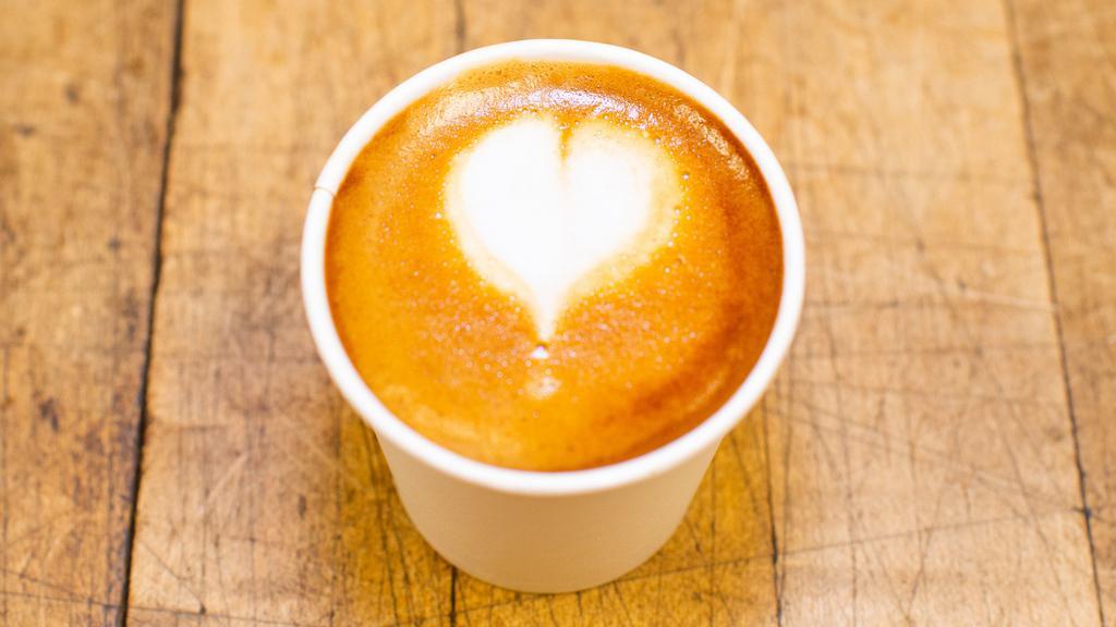 Macchiato · Traditional style Macchiato! 4 oz. double shot of espresso, topped with foamed milk of your choice! Short and strong!