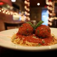 Spaghetti W/ Meatballs · Served with two Meatballs.