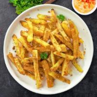 I Clove Fries · (Vegetarian) Idaho potato fries cooked until golden brown and tossed with chopped garlic.
