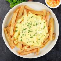 Cheesy Heist Fries · (Vegetarian) Idaho potato fries cooked until golden brown topped with melted cheese.