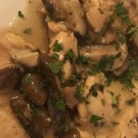 Marsala · Favorite. Chicken breast sautéed in marsala wine sauce with shitake mushrooms served with ro...