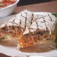 Carnitas Burrito · Roasted pork. Made on 12