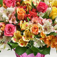Rainbow Color Of Love
 · Filled with a rainbow of beautiful roses and Peruvian lilies, this colorful combination of b...