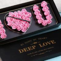 Deep Love Pink Roses · Surprise your loved one in a luxury style with this fabulous box

Premium Fresh Pink Roses A...