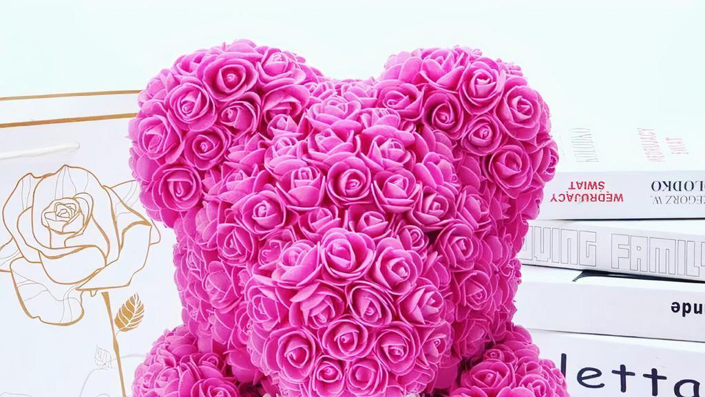 Pink Rose Teddy Bear  · Luxury Rose Teddy Bear 
Ready To Surprise your love one in a luxury way.