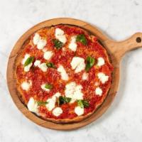 Round Buffalo Mozzarella · San Marzano Tomato, bufalo mozzarella, basil