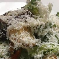 Simple Salad · mixed greens, roasted tomatoes, bacon,. shaved white onions, shredded pecorino romano, honey...