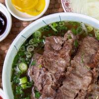 Thin Beef Belly Pho · Pho BBQ beef short plate