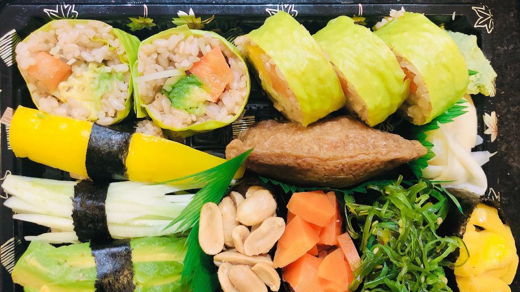 Veg Combo · 8 pc veggie  sushi and veggie roll.
