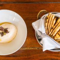 Taramosalata Spread · Caviar mousse, almonds, and our country bread.