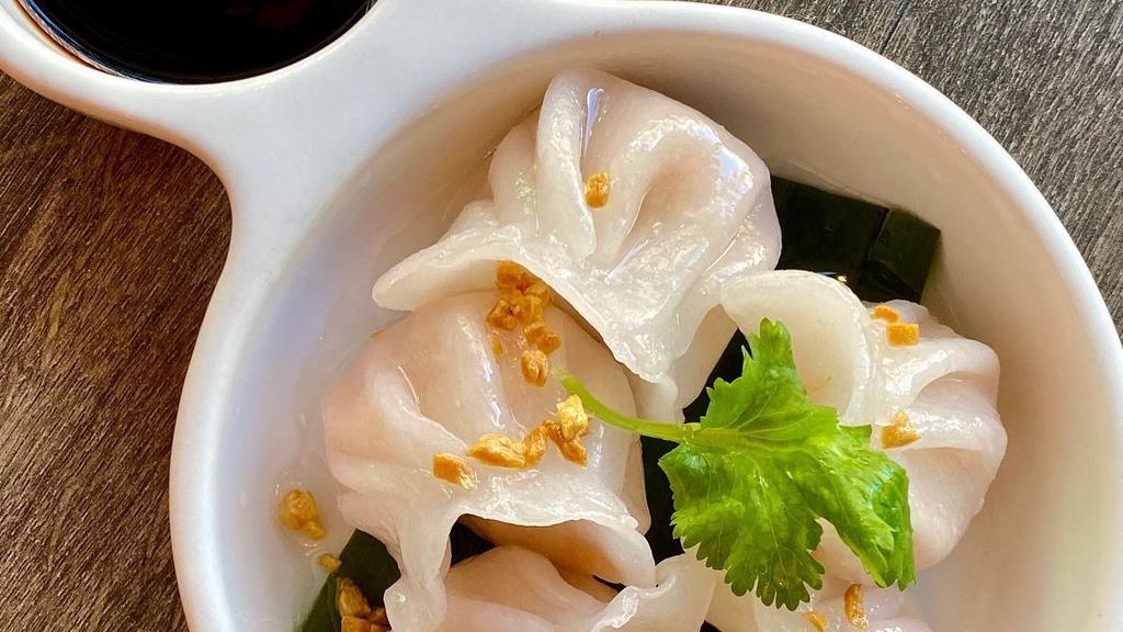 Shrimp Dumpling · Shrimp,bamboo shoot and sesame oil with homemade soy sauce.