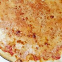 Large Ny Style Cheese Pizza Pie · Large 18' NY style pie. Thin crust, topped with our homemade tomato sauce and imported fines...