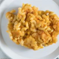 Baked Macaroni & Cheese · Classic style elbow macaroni with American cheddar and Parmesan cheese.