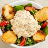 House-Made Tuna Salad · Mixed greens, toasted points.