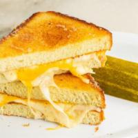 Grilled Cheese Sandwich · Cheddar and gouda, sourdough or wheat.