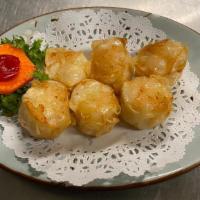 A 8. Fried Shumai · Fried shrimp dumplings, 6 pcs