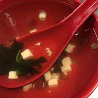Clear Soup · Savory thin soup that typically has a broth or consomme base.