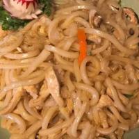C 4. Yaki Udon (Thick) · Pan fried noodle with chicken & vegetables