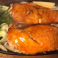 Salmon Teriyaki Dinner · Add scallop for an additional charge.