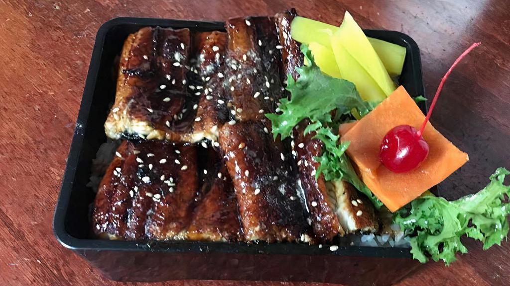 Eel Don · Grilled eel over rice.