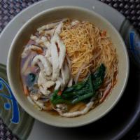 Shredded Chicken Noodle Soup · 