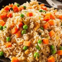 Vegetable Fried Rice · Come w. Seasonal Vegetable, Usually Chinese Veg, Broccoli, Bean Sprout, Carrot, Peas, Onion