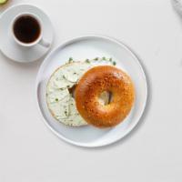 Cream Cheese Bagel · Get a wholesome toasted bagel topped with our special cream cheese.