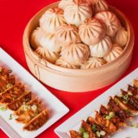 The Party Bundle · Perfect for a larger crowd of 8-12 people. The Party Bundle is 24 of our signature bao (6 ea...