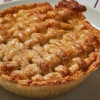Spiced Apple Pie · Buttery handmade pie crust with a blend of sweet and tart apples with spice blend filling. F...