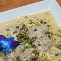 Veal Piccata · Veal sauteed in a white wine, lemon, & capers.