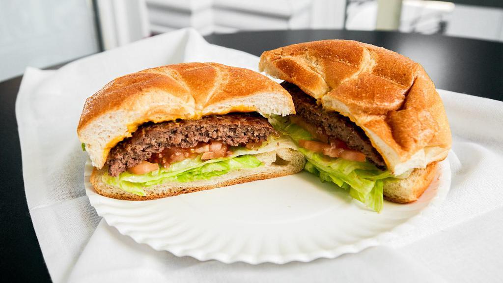 Cheeseburger · 1/3 lb. beef patties.