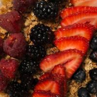 C'S Parfait Bowl · seasonal berries layered with granola, yogurt, and honey.