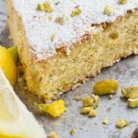 Slice Lemon Pistachio Cake · Lemon and Pistachio Cake