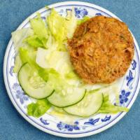 Shami Kabab · One piece. Minced chicken patties fried in vegetable oil.