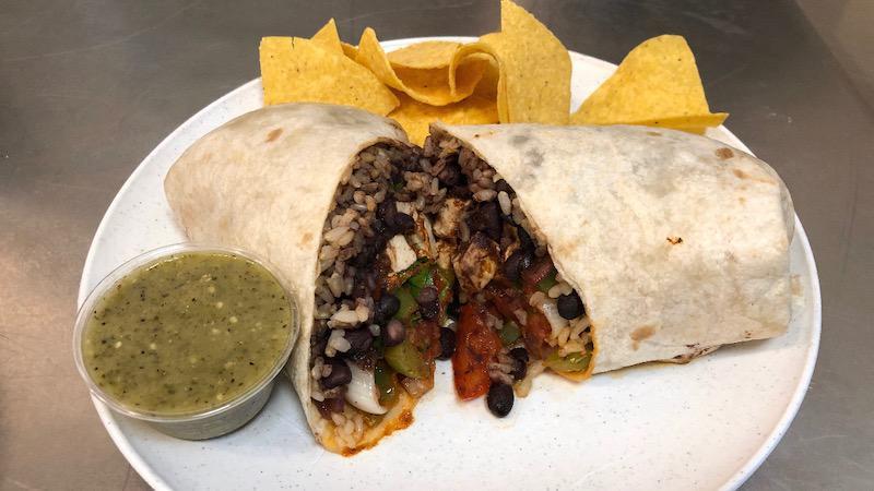 Burrito · A flour tortilla filled with your choice of rice, with your choice of beans, protein, cheese or sour cream, and salsa.