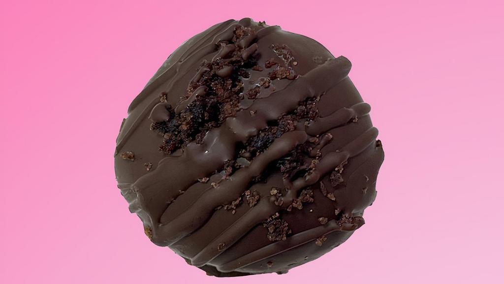 Gluten-Free Double Chocolate Cake Truffle · vegan, dairy-free, egg-free, soy-free, & gluten-free