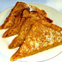 2 Slice Of French Toast. · Sprinkled with powdered sugar.