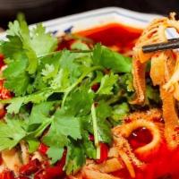 Boil Beef Tripe With Hot Sauce / 水煮毛肚 · 
