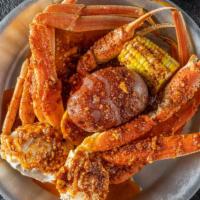 Snow Crab 1Lb · Flavored perfectly with your choice of sauce with 1 corn and 1 potato